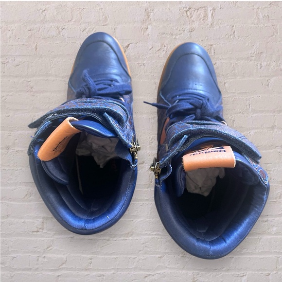 Reebok Alicia Keys High Top Wedge Sneakers - Women's Size 6.5 - Blue - Picture 8 of 12